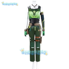 Shusheng Valorant Skye Cosplay Uniform Hallowen Carnival Play Role Clothes Clothing New Full Set for Women Men