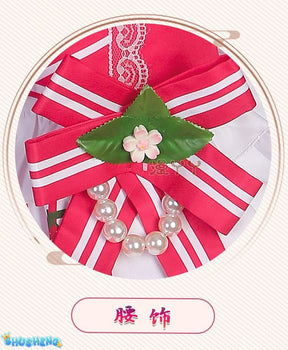 Anime Strawberry Miku 15th Anniversary Cosplay Costume Miku Lovely Lolita Dress Women Halloween Uniform Party Fancy Dress