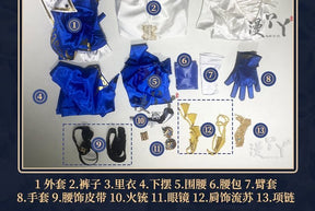 Prisoner Luca Balsa Cosplay Game Identity V Luca Costume Trench Uniform Suit Party Role Play Clothing Suit