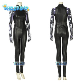 Alita Battle Angel Alita Cosplay Costume 3D Printed Jacket Superhero Cosplay Halloween Suit Leather Vest Pants