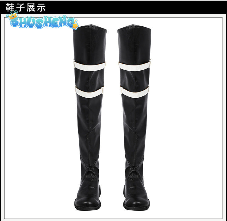 Final Fantasy VII Rebirth Sephiroth Cosplay Costume Game FF7 VII PU Leather Handsome Uniform Suit Halloween Party Outfit