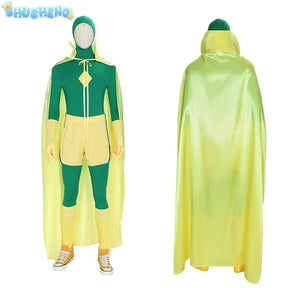 Wanda vision cosplay costume for men women wandavision jumpsuit cloak outfits Halloween party Carnival suit