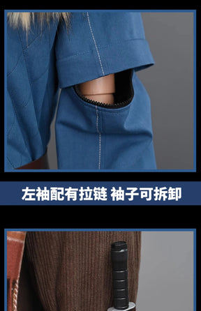 Lies of P: Overture Male lead P Cosplay Costume Coat pants belt props accessories scarf set Halloween party new fashion uniform