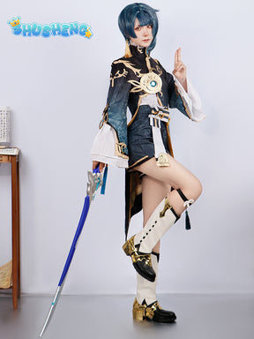 Xingqiu Cosplay Costume Genshin Impact Adult Carnival Uniform Anime Halloween Party Costumes Women Game