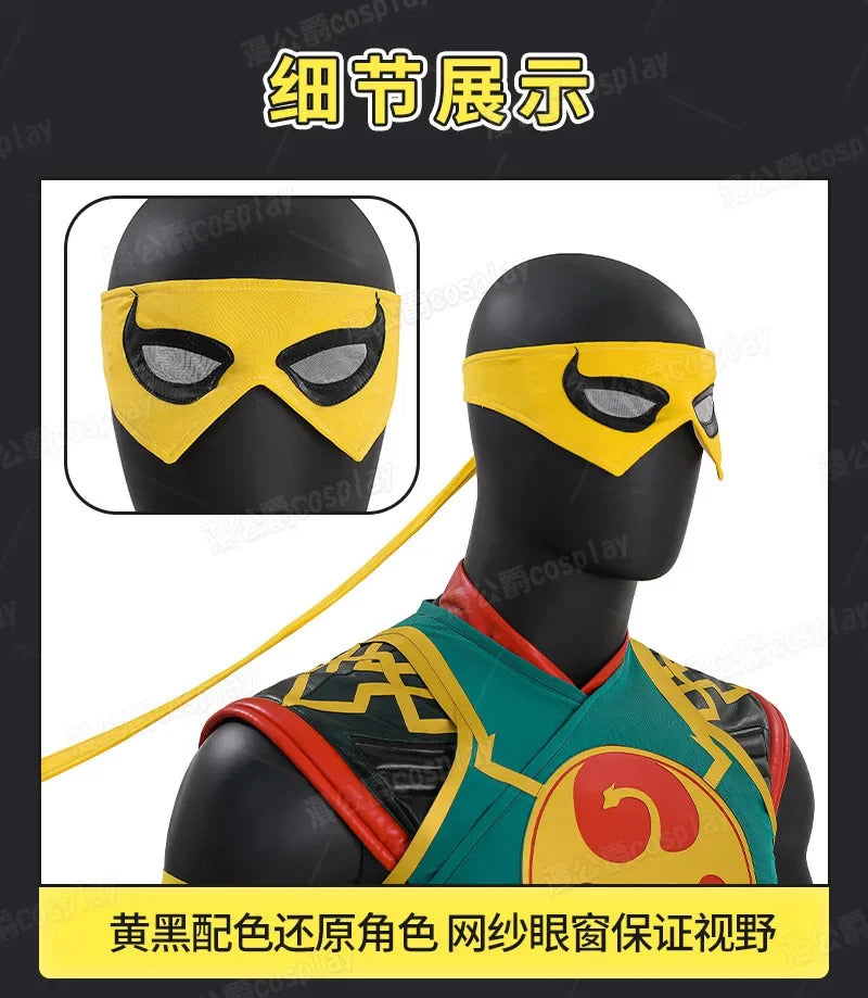 ‌Iron Fist‌‌Lin Lie‌ Cosplay Costume Uniform Halloween Carnival Party Christmas Play Role Clothes Clothing for Men