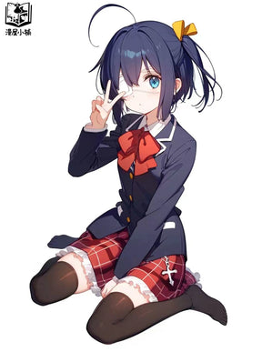 Anime Love Chunibyo Other Delusions Takanashi Rikka Dekomori Sanae Cosplay Costume Wig Adult Woman Skirts Uniform Suit Halloween