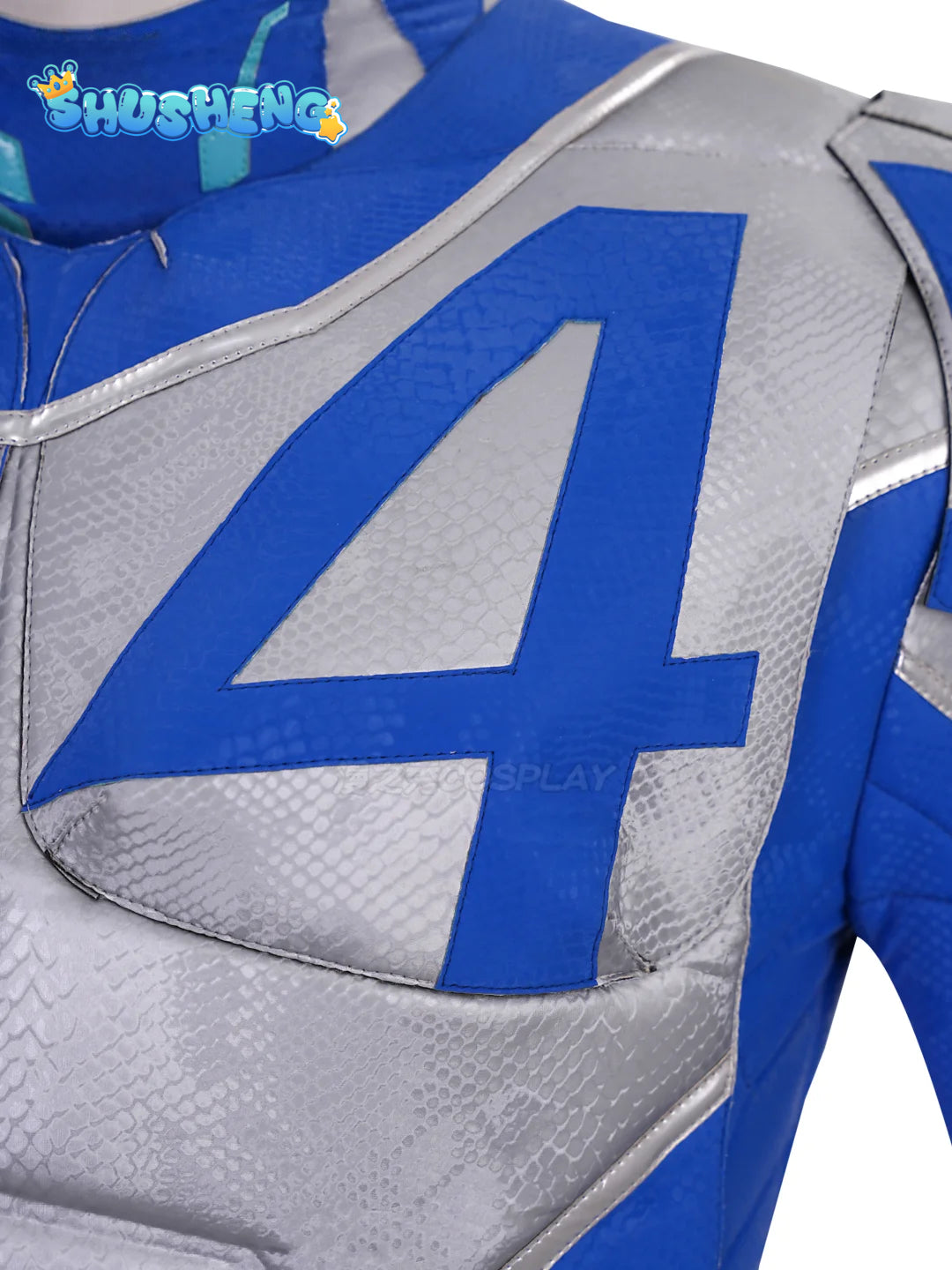 Game Cosplay Series: Marvel Rivals Mister Fantastic Reed Richards Cosplay Costume Full Suit with No.4 Emblem Shoulder Armor Shushengcos