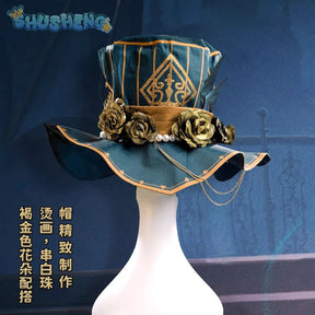 Mike Morton Acrobat Cosplay Game Identity Ⅴ Costume Top Hat Bow Tie Gloves Ring Halloween Christmas Handsome Fashion Uniform Set