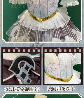 Dolia Cosplay Costume Game Honor of Kings Doria Costume Uniform Dress Headgear Set Duo Liya Role Play Clothing Women Dress