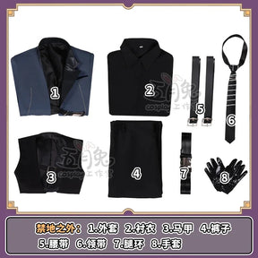 Love and Deepspace Xavier  Cosplay Costume Edge of Intelligence Uniform Halloween Party Christmas Play Role Clothes Women Men