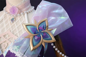 Shusheng-N Game LOL Prestige Crystal Rose Lux Cosplay Costume Game LOL Lux Cosplay Outfit Halloween Women Suit New Skin