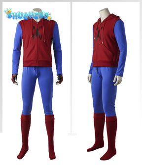 Spider-Man Costume Cosplay Peter Parker Spiderman Casual Suit Movie Spider-Man : Homecoming Cosplay Costume Halloween