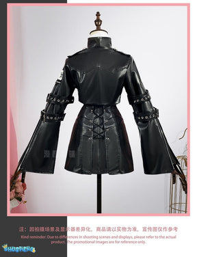 Arknights Lemuen Cosplay Costume Wig Dress Jacket Uniform Outfit Leggings Festival Halloween Party Women Girls Role Play Props