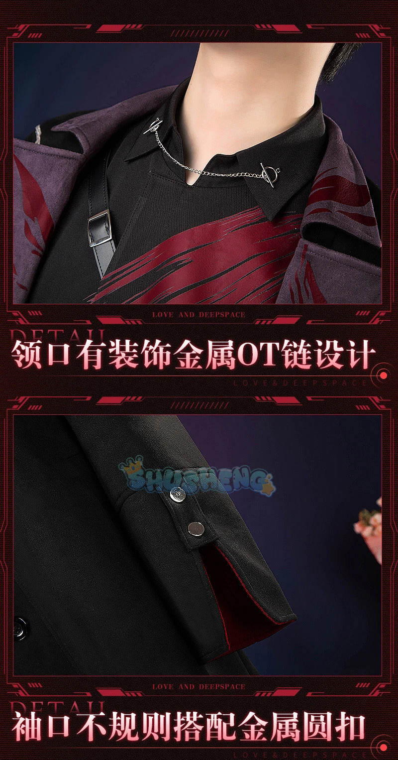 Love And Deepspace Sylus Endless Marauders Cosplay Costume Game Anime Party Uniform Hallowen Play Role Clothes Clothing Shusheng