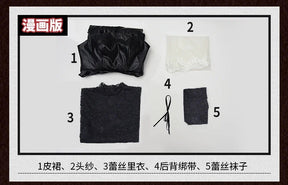 Shusheng Anime Sakamoto Days Osaragi Cosplay Veil Stocking Costume Dress Assassin Taro Sakamoto Halloween Party for Women Prop