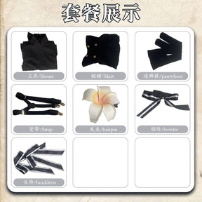 Anime Spy Classroom Hanazono Lily Cosplay Costume Wig Shirt Skirt Girls JK School Uniform Halloween