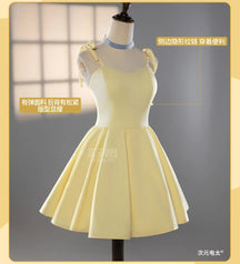 Asuka Langley Soryu Anime EVA Cosplay Costume Halloween Carnival Yellow Summer Sweet Dress Adult Women's New Uniform S-XL