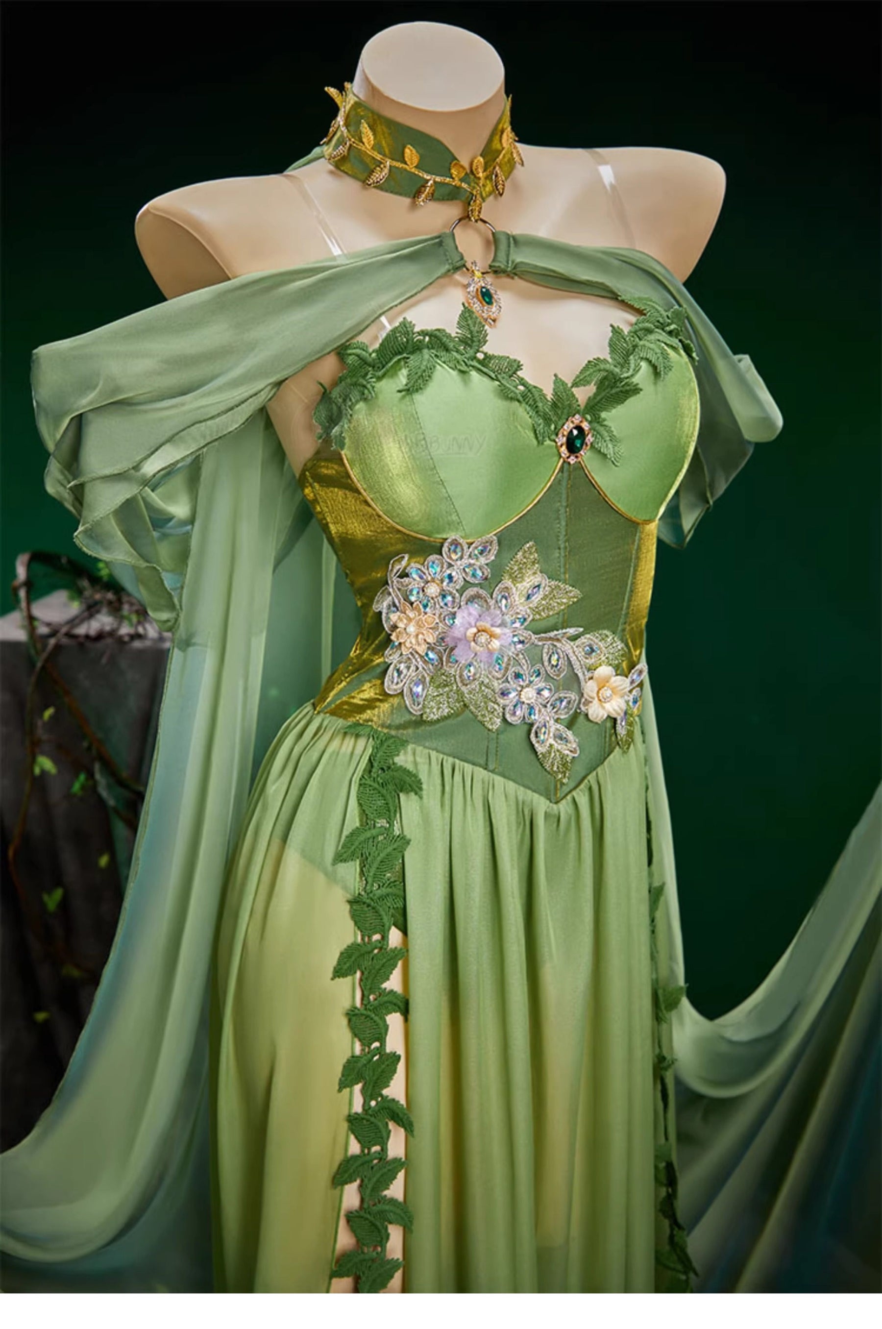 Shusheng-R The Wizard of Oz Elf Princess Dress Cosplay Costume S-XL