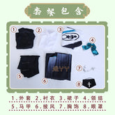 Eli Clark Cosplay Seer Game Identity Ⅴ costume Halloween Party Fashion Cloak Eyemask Tie Accessories Uniform Woman Man Set