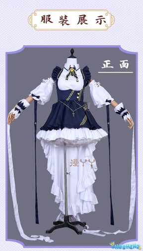 Azur Lane Cheshire Cosplay Lolita Maid Dress Game Anime Suit for Women Halloween Carnival Roleplay Clothing COSFun