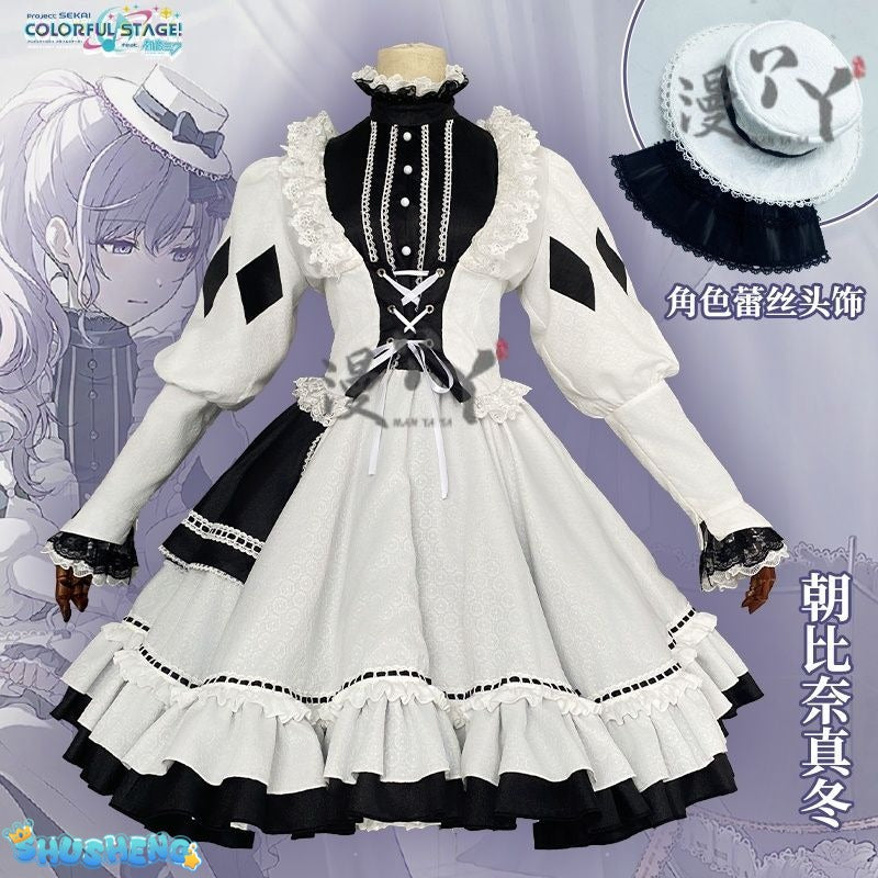 Asahina Mafuyu Cosplay Costume Anime Project Sekai Lovely Lolita Dress Halloween Outfit for Women