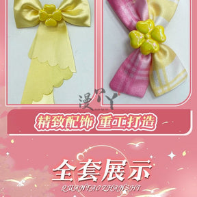 Virtual YouTuber Ace Taffy Cosplay Costume Dress Hat Bow Gloves Hairpin Shirt For Game Party Custom Made