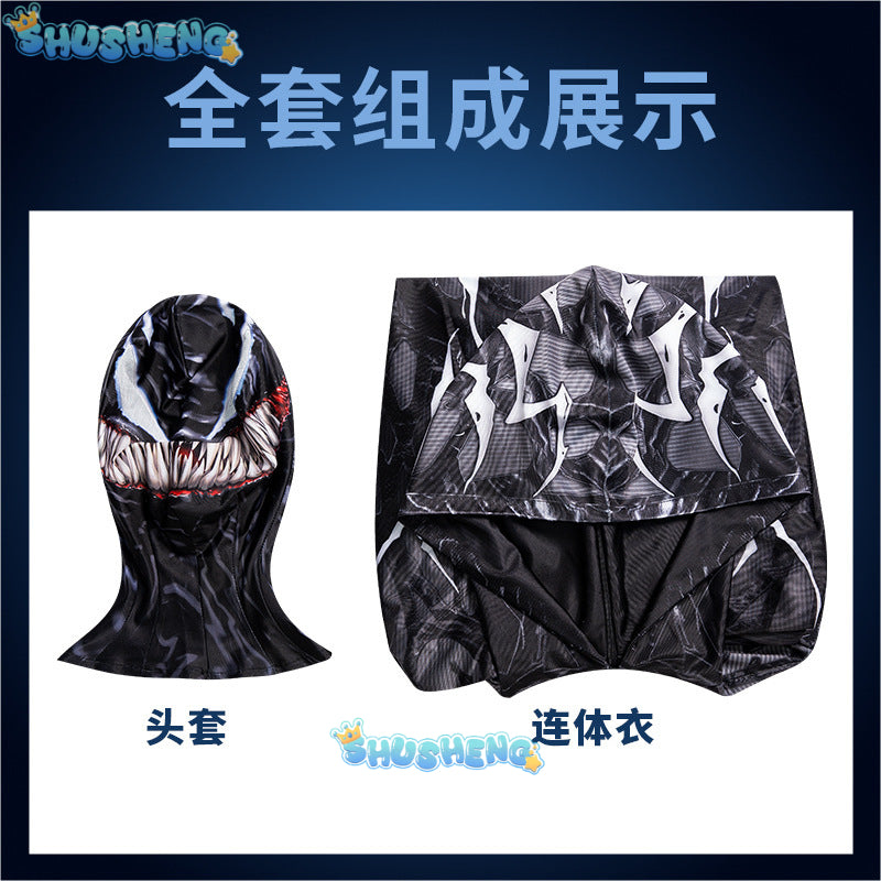 Woman Girls Halloween Black Raimi Spidercosplay Costume Venom Symbiote Suit Zentai Bodysuit Adults Party Jumpsuits