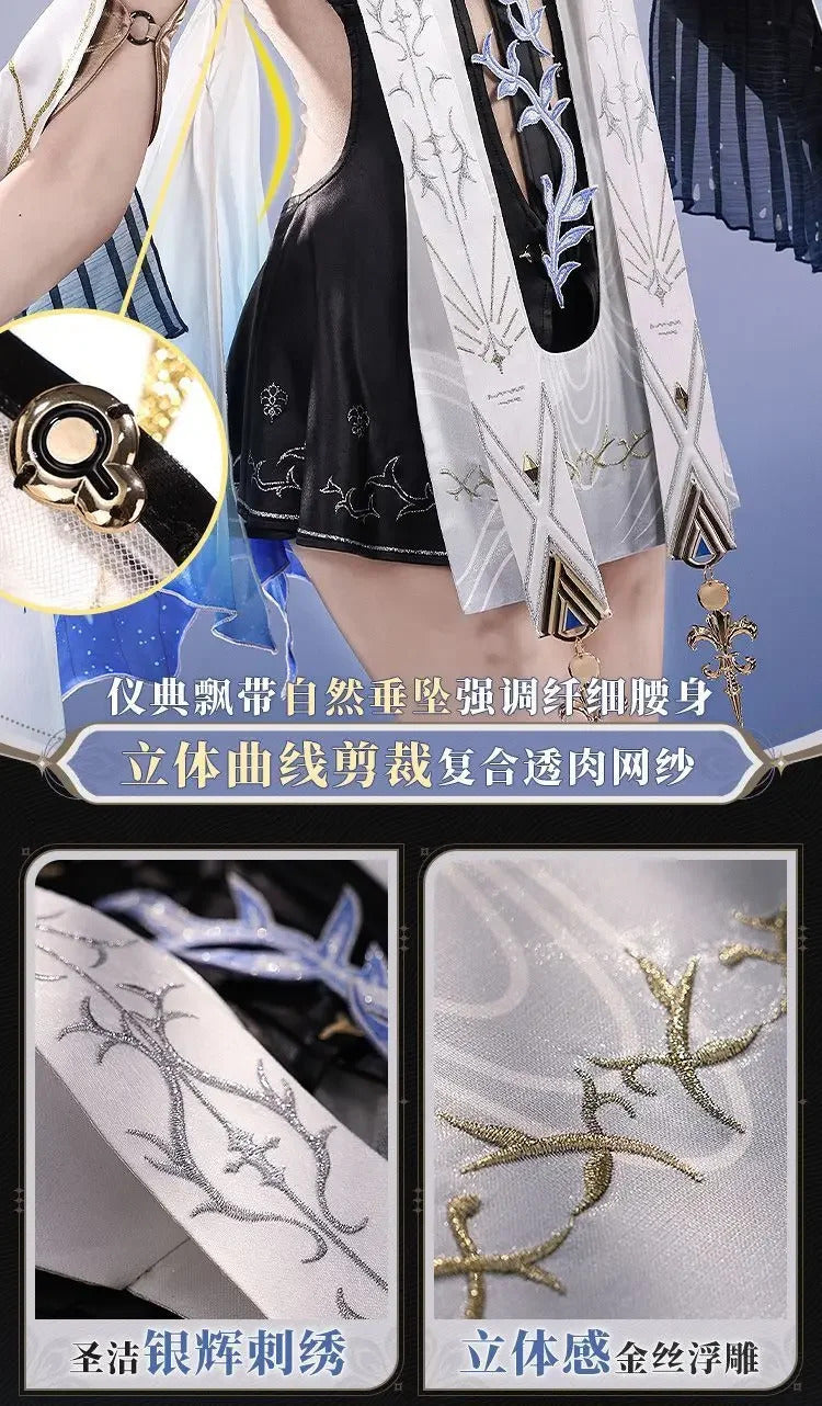 Cartethyia Cosplay Costume Game Wuthering Waves Uniform Halloween Carnival Party Christmas Play Role Clothes Clothing for Women