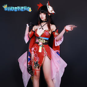 Honkai: Star Rail Sparkle Cosplay Costume Mask Headwear Accessories Gorgeous Sexy Dress Halloween Carnival