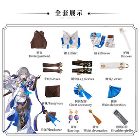 Bronya Rand Sword Honkai: Star Rail Cosplay Props Costume Wig Shoes Weapons Halloween Christmas Fancy Party Costumes Accessories