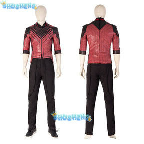 Movie Master of Kung Fu Cosplay Costumes Shang-Chi and the Legend of the Ten Rings PU Tops Pants Shoes Halloween Adult Suits