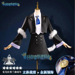 Shusheng Arknights Lappland Cosplay Costume Uniform Halloween Carnival Party Christmas Play Role Clothes Clothing for Women