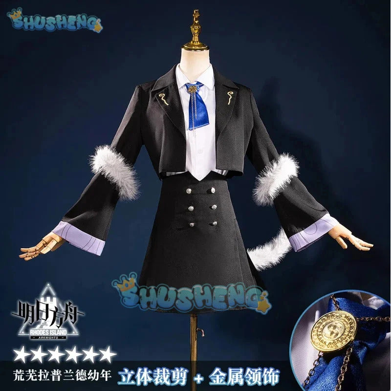 Shusheng Arknights Lappland Cosplay Costume Uniform Halloween Carnival Party Christmas Play Role Clothes Clothing for Women