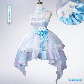 Honor of Kings yao cos Sanrio Cinnamoroll cospla clothing yao cospaly wig yao cospaly shoes