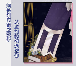 Honor of Kings Wang Zhaojun Epic Skin Anime-style Games Cosplay Costume Idol Singer Pink and Purple Dress Anime-style Games