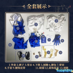 Prisoner Luca Balsa Cosplay Game Identity V Luca Costume Trench Uniform Suit Party Role Play Clothing Suit