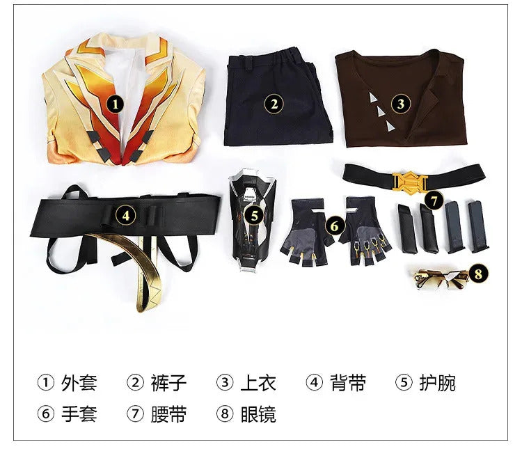 VALORANT Tejo Cosplay Costume Uniform Halloween Carnival Party Christmas Play Role Clothes Clothing for Men Shusheng