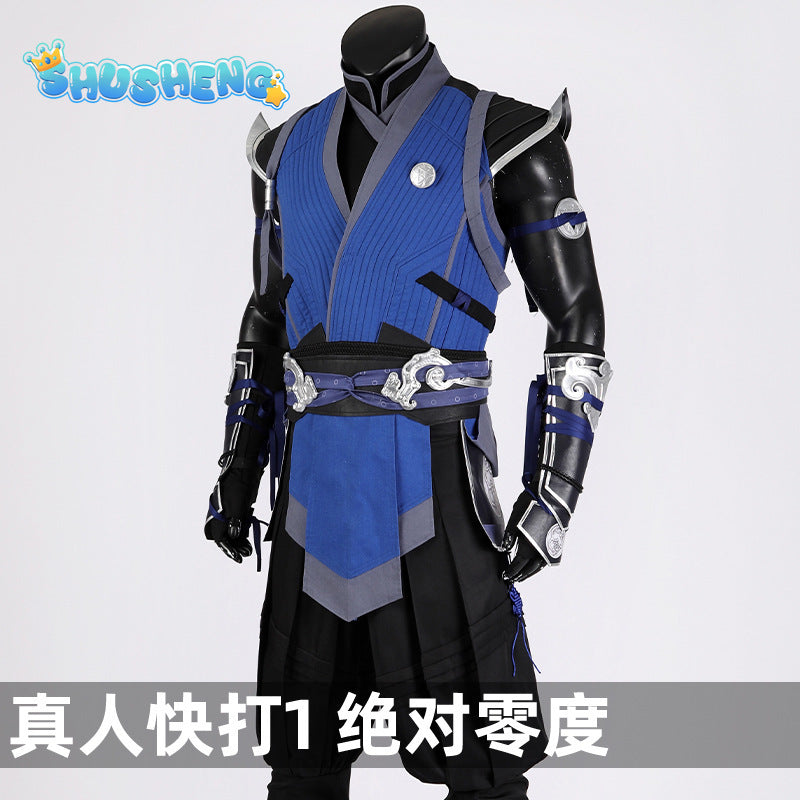 Sub Zero Cosplay Role Play Anime Game Mortal Kombat Costume Disguise Adult Men Cosplay Roleplay Fantasia Outfits Male Halloween