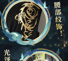 Xiao Game Genshin Impact Subduing demons Xiao Cosplay Costume Coat props accessories Ring tattoo handsome Halloween party set