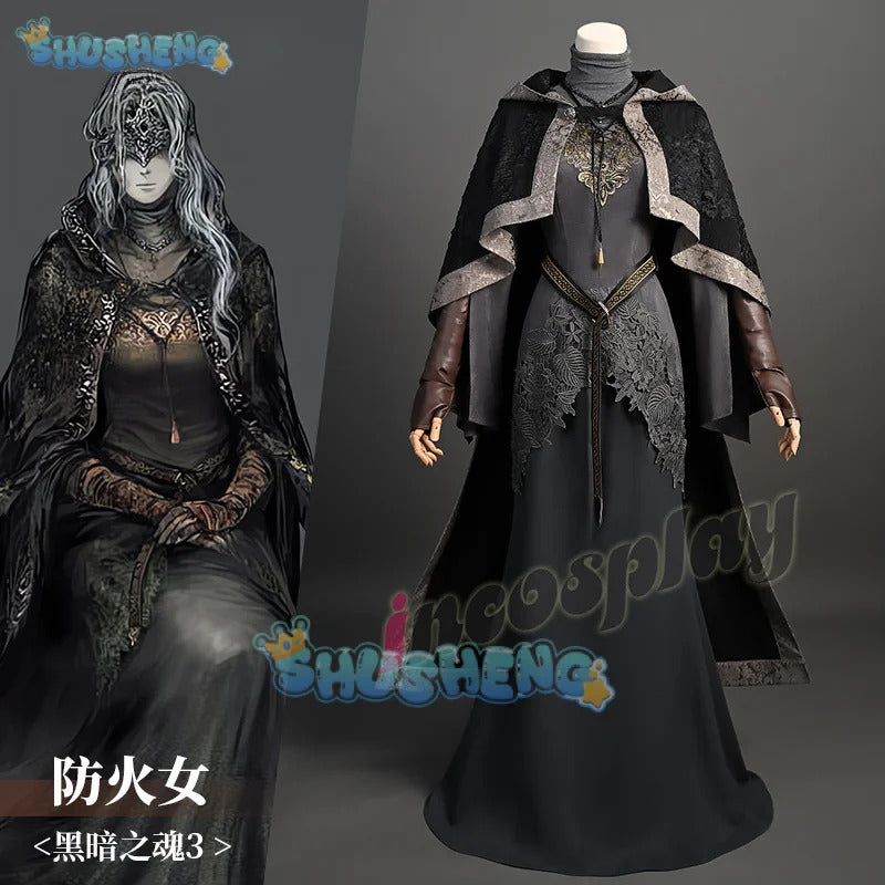 The Fire Keeper Dark Souls Ⅲ Cosplay Costume Uniform Halloween Carnival Party Christmas Play Role Clothes Clothing for Women