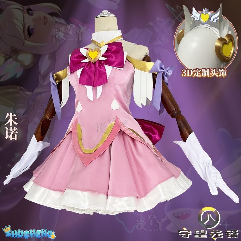 Juno Cosplay New Magical Girl Overwatch Costume Halloween Party Sweet Lolita Dress Gloves Socks Pro New Women Juno Uniform