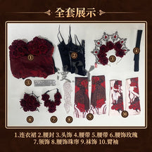 Game Identity ⅤBloody Queen Mary Cosplay Costume Women Girls Dress Roleplay Fantasia Outfits Halloween Carnival Uniform