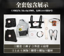 Anime GACHIAKUTA Giver Riou Cosplay Costume Coat pants belt props wig set Halloween party men's and women's casual New uniforms
