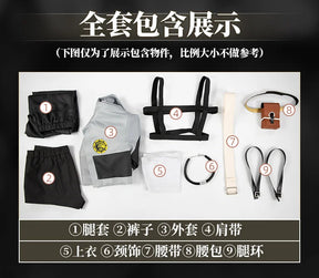 Anime GACHIAKUTA Giver Riou Cosplay Costume Coat pants belt props wig set Halloween party men's and women's casual New uniforms