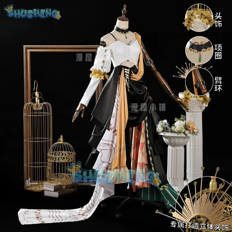 Arknights Walking in the Golden Dream  Muelsyse‌ Cosplay Costume Uniform Halloween Carnival Party Christmas Play Role Clothes