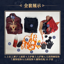 Game Identity V Mechanic Red Knight Cosplay Costume Richard Sterling Cosplay Suit Halloween Uniform Anime Clothing Custom Made