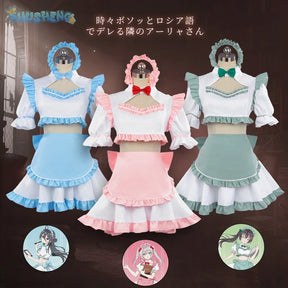 Anime Roshidere Alya Alisa Mikhailovna Kujou Cosplay Maid Costume Wig Yuki Suou Dress Maid Skirt Ayano Kimishima Halloween Women