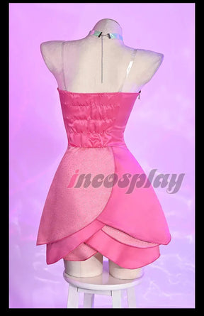 Flora Chongqing 2025 Cosplay Costume Halloween Party New Pink Dress Necklace Prop Set Men Women Fashion Flora Uniform