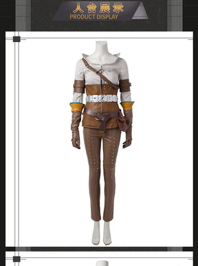 Game Witcher 3 Wild Hunt Cirilla Fiona Elen Riannon Cosplay Ciri Costume Halloween Party high-quality Complete set clothing sale