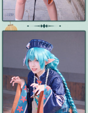 Anime Virtual singer Miku Zombie version Cosplay Costume Lolita Dress Vampire Kawaii Gothic Halloween Party Maid Outfits Women